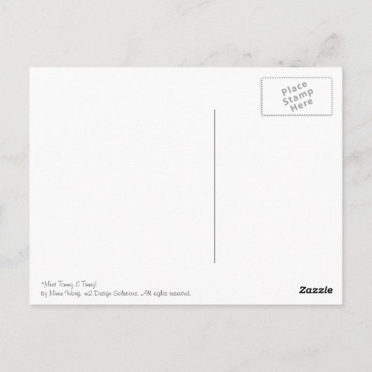 Postkarte "Meet Tommy & Timmy" (Rückseite)