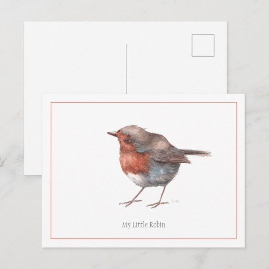 Postkarte "Mein Kleiner Robin" (Vorne/Hinten)