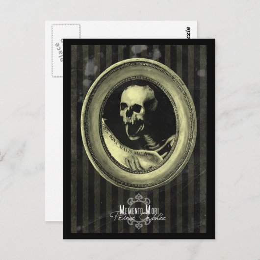 Postkarte "Memento Mori" (Vorne/Hinten)