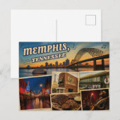 Postkarte Memphis Tennessee (Vorne/Hinten)