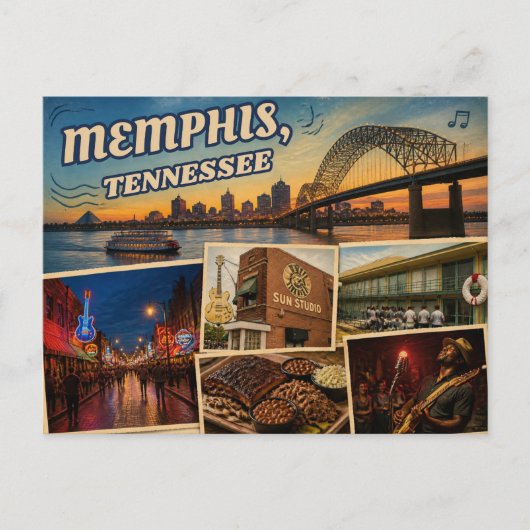 Postkarte Memphis Tennessee (Vorderseite)