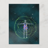 Postkarte Mensch und Universum (Vorderseite)