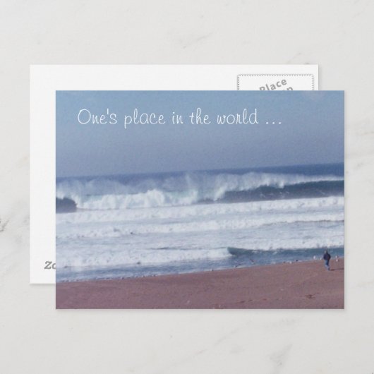 Postkarte - Mensch und Wave (Vorne/Hinten)