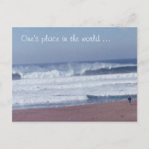 Postkarte - Mensch und Wave