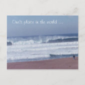 Postkarte - Mensch und Wave (Vorderseite)