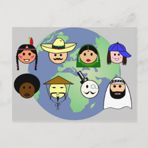 Postkarte "Menschen weltweit"