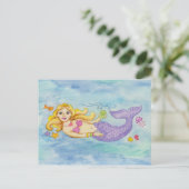 Postkarte Mermaid (Stehend Vorderseite)