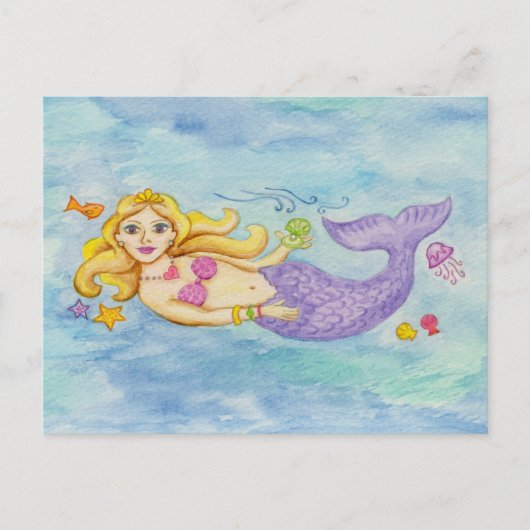 Postkarte Mermaid (Vorderseite)