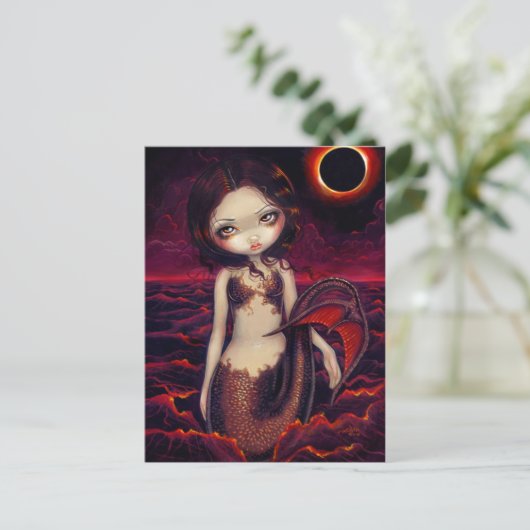 Postkarte "Mermaid Eclipse" (Stehend Vorderseite)