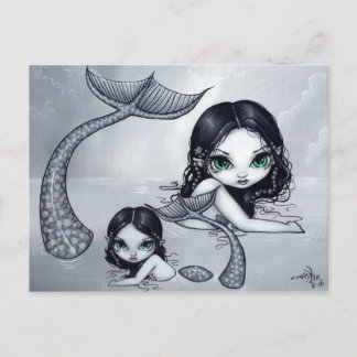Postkarte "Mermaid Mother and Child"