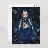Postkarte "Mermaid of the Deep" (Vorne/Hinten)