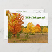 Postkarte"MICHIGAN LEBT MIT VIBRANTER FARBE" Postkarte (Vorne/Hinten)