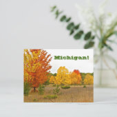 Postkarte"MICHIGAN LEBT MIT VIBRANTER FARBE" Postkarte (Stehend Vorderseite)