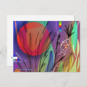 Postkarte "Midnight Garden" (Vorne/Hinten)