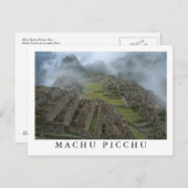 Postkarte "Misty Machu Picchu" (Vorne/Hinten)