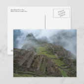 Postkarte "Misty Machu Picchu" (Vorne/Hinten)