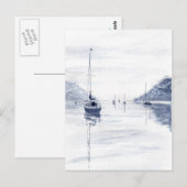 Postkarte "Misty Morning" (Vorne/Hinten)