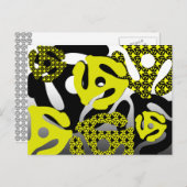 Postkarte mit 45 U/min-Aufnahme (Vorne/Hinten)