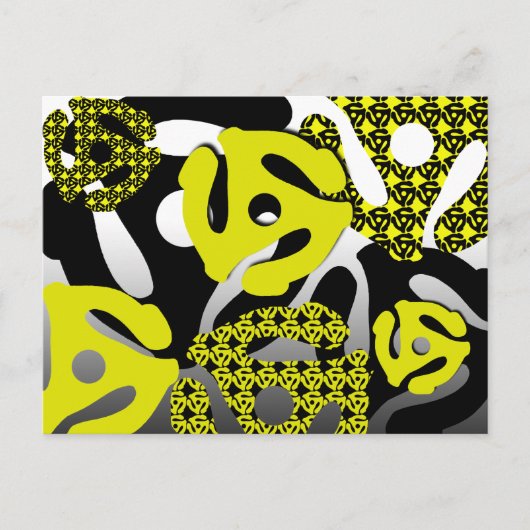 Postkarte mit 45 U/min-Aufnahme (Vorderseite)