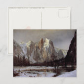 Postkarte mit Albert Bierstadt-Gemälde (Vorne/Hinten)