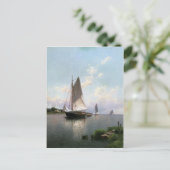 Postkarte mit Alfred Thompson Bricher Malerei (Stehend Vorderseite)