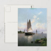 Postkarte mit Alfred Thompson Bricher Malerei (Vorne/Hinten)