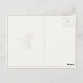 Postkarte mit alter 1852 Hunde-Malerei Druck (Rückseite)