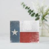 Postkarte mit altmodischer Texas-Flagge (Stehend Vorderseite)