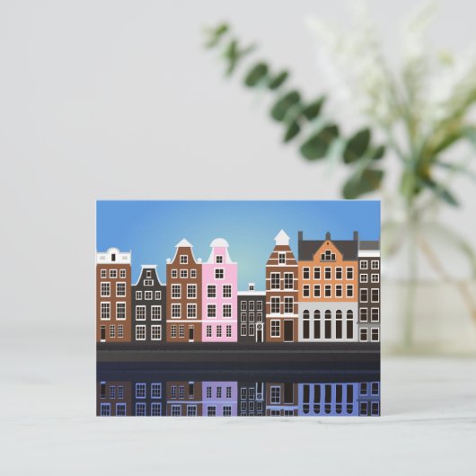 Postkarte mit Amsterdam (Stehend Vorderseite)