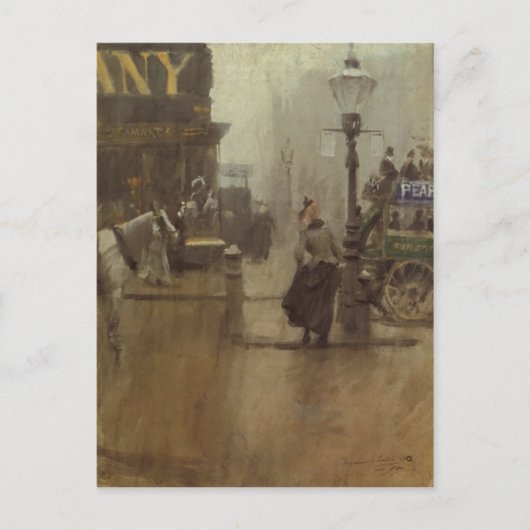 Postkarte mit Anders Zorn-Gemälde (Vorderseite)