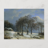 Postkarte mit Barend Cornelis Koekkoek Malerei (Vorderseite)