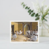 Postkarte mit berühmter Ballet Malerei (Stehend Vorderseite)