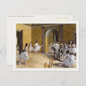 Postkarte mit berühmter Ballet Malerei (Vorne/Hinten)