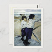 Postkarte mit berühmter Malerei (Vorne/Hinten)