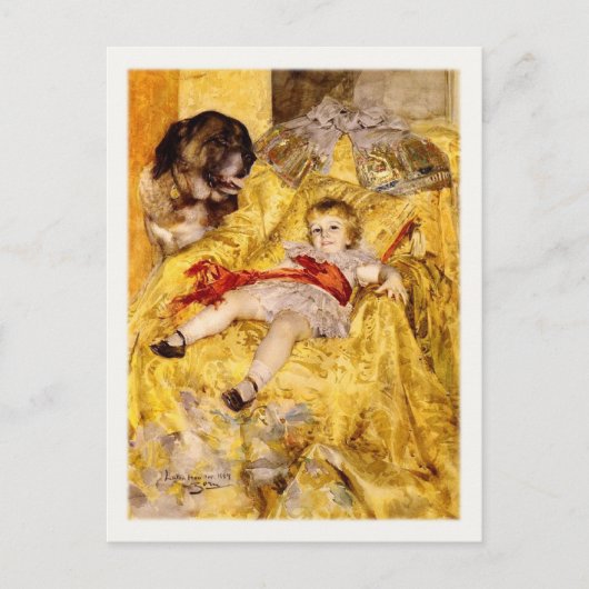 Postkarte mit berühmter Malerei (Vorderseite)