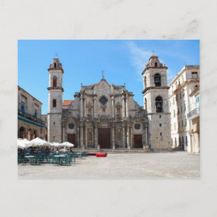 Postkarte mit Bild der Kathedrale von Havanna
