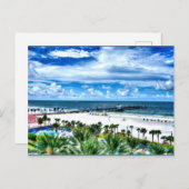 Postkarte mit Bild von Clearwater Beach (Vorne/Hinten)