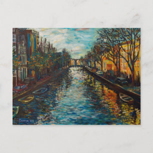 Postkarte mit Blick auf Amsterdam