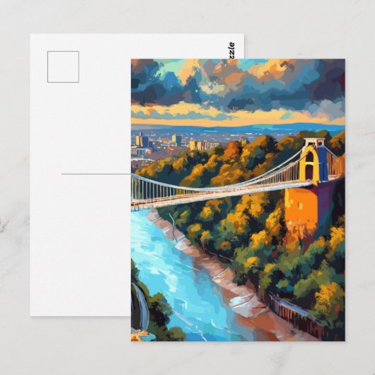 Postkarte mit britischem Thema (Vorne/Hinten)