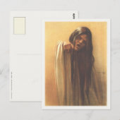 Postkarte mit Carlos Schwabe Gemälde (Vorne/Hinten)