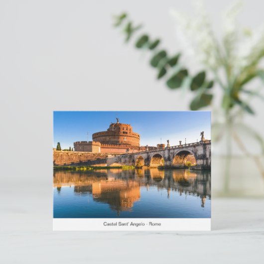 Postkarte mit Castel Sant'Angelo (Stehend Vorderseite)