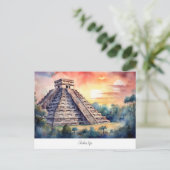 Postkarte mit Chichen Itza, Mexiko. (Stehend Vorderseite)