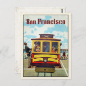 Postkarte mit Coolem San Francisco Print (Vorne/Hinten)