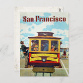 Postkarte mit Coolem San Francisco Print (Vorne/Hinten)