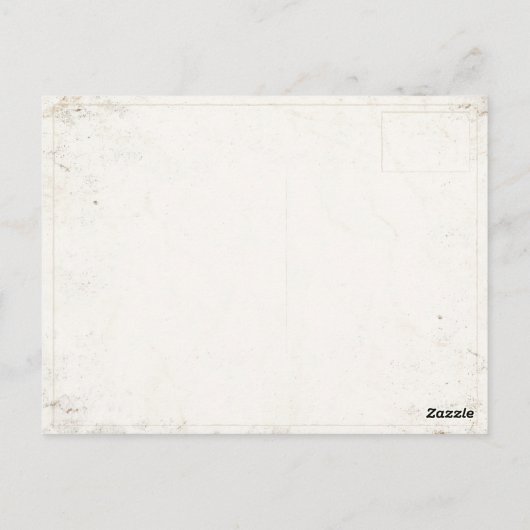 Postkarte mit Coolem Skiposter aus Frankreich (Rückseite)