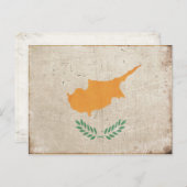 Postkarte mit Coolem zyprischen Flag (Vorne/Hinten)