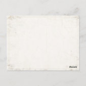 Postkarte mit Cooler brasilianischer Flagge (Rückseite)