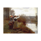 Postkarte mit Daniel Ridgway Knight Gemälde