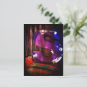 Postkarte mit dem Buchstaben "S" (Stehend Vorderseite)