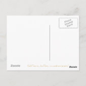 Postkarte mit dem Gold Star "Dein Text" (Rückseite)